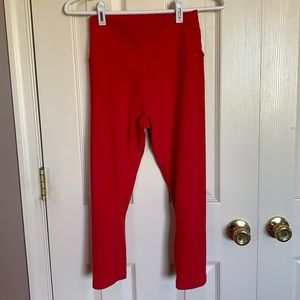 Zyia Activeware Red Ascend High Rise Capri 20”